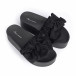 Черни дамски чехли на платформа с панделка it030620-9 3