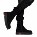 Текстилни дамски чизми в черно it161220-18 4