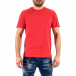 Мъжка тениска с червен принт tr250322-77 2