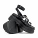 Дамски черни сандали на платформа  it160622-14 4
