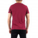 Мъжка тениска с принт цвят бордо tr250322-39 3