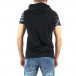 Мъжка черна тениска с качулка Amsterdam it250322-8 3