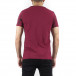 Мъжка тениска с принт цвят бордо tr250322-39 3