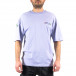 Oversize мъжка лилава тениска Back print tr250322-81 3