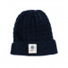 Мъжка синя шапка с плетеници it231220-35 2