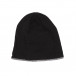 Мъжка черна плетена шапка с кант il161220-1 2