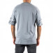 Oversize мъжка сива тениска с принт tr250322-68 3