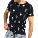 Мъжка черна тениска с фламинго tr250322-66 4
