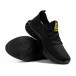 Мъжки текстилни маратонки Black & Yellow gr080621-6 4