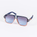 Опушени слънчеви очила масивна рамка в синьо il200720-3 2