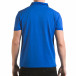 Мъжка синя тениска с яка с надпис Franklin NYC Athletic il170216-35 3