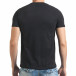 Мъжка черна тениска с надпис il140416-27 3