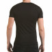 Мъжка черна тениска с 2 кръстосани ципа il170216-59 3