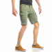Мъжки зелени къси панталони с карго джобове it040518-49 4
