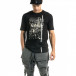 Мъжка черна тениска с кръстове tr020920-22 2