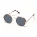 Кръгли слънчеви очила в черно със златиста рамка it250418-22 2