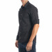 Мъжка черна риза с принт на малки триъгълничета tsf270917-6 4