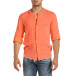 Мъжка ленена риза Vintage оранжев неон it240621-34 2