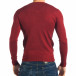 Мъжки червен пуловер изчистен модел it301017-59 3