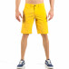 Мъжки жълти къси панталони с италиански джобове it260318-139 2
