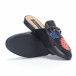 Дамски елегантни черни чехли с бродерия it230418-47 4