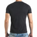 Мъжка черна тениска с номер 3 и щампа il140416-34 3
