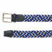Мъжки плетен колан в бяло, синьо и черно it250915-5 2
