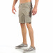 Мъжки къси карго панталони в цвят каки с дребен принт it260318-132 4