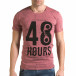 Мъжка розова тениска 48 Hours il120216-6 2