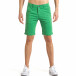 Мъжки зелени къси панталони с италиански джобове it140317-174 2