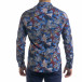 Slim fit мъжка риза десен в синьо tr110320-99 3