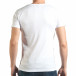 Мъжка бяла тениска с 2 черепа il140416-11 3