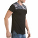 Мъжка черна тениска с камуфлаж на раменете il170216-52 4