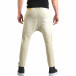 Мъжки бежов панталон със смъкнато дъно и копчета it211015-15 3