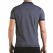 Мъжка синя тениска с яка с лого il170216-41 3