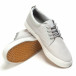 Мъжки спортни обувки тип кецове в сиво с бяла подметка it270416-4 4