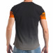Мъжка черна тениска с опушен ефект и надписи tsf290318-42 3