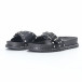 Дамски черни чехли с камъни и капси it230418-11 3