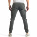 Мъжки тъмно сив карго панталон с декоративен цип it290118-47 3