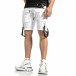 Мъжки бели къси панталони Cargo Hip Hop it150521-31 4