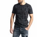 Мъжка тениска Raster черно и сиво tr010221-16 2