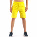 Жълти мъжки шорти за спорт изчистен модел it160616-10 2