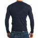 Мъжки син пуловер изчистен модел it301017-60 3