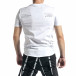Мъжка бяла тениска с декоративен шев tr270221-40 3