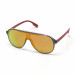 Слънчеви очила маска с розово-оранжеви огледални стъкла it250418-5 2