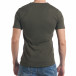 Мъжка зелена тениска с обло деколте it030217-10 3