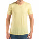 Мъжка жълта тениска изчистен модел it150616-29 2