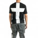 Мъжка черна тениска с кръстове tr020920-22 3