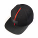 Черна шапка с червена лента it050618-75 2