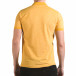 Мъжка жълта тениска с яка с лого il170216-40 3